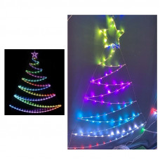 ALBERO DA PARETE C/STRUTTURA 96 LED RGB C/TELECOMANDO (2pz)